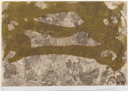 Tomie Ohtake. Grabado en metal sin título. 43 x 61