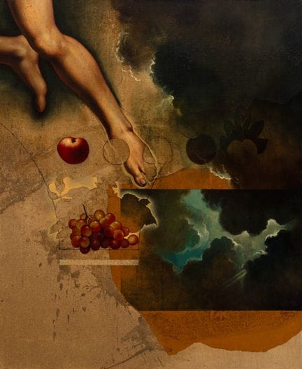 Sérgio Ferro, Senza titolo, olio su tela, 100 x 80
