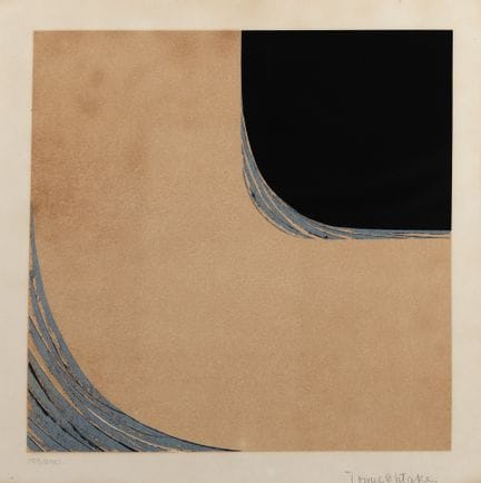 Tomie Ohtake. Grabado en metal sin título. 45 x 45