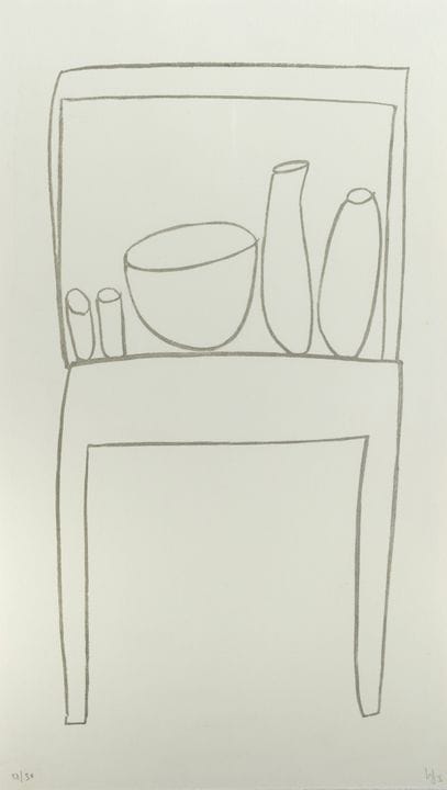 Ester Grinspum. Litografía sin título, 65 x 36 cm,