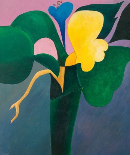 Aldemir Martins The Great Flower acrylic on canvas