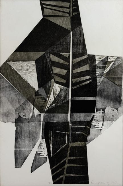 Emanoel Araújo. Litograbado sin título. 104 x 67 c