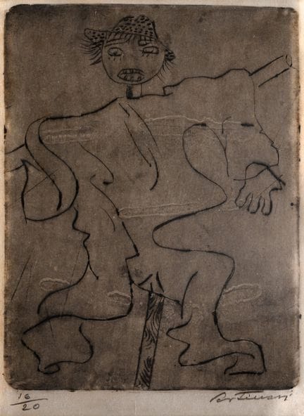 Candido Portinari. Grabado en metal sin título, 22