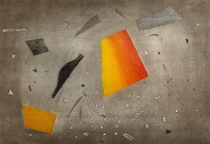 Arthur Piza. Grabado en metal sin título. 65 x 90 