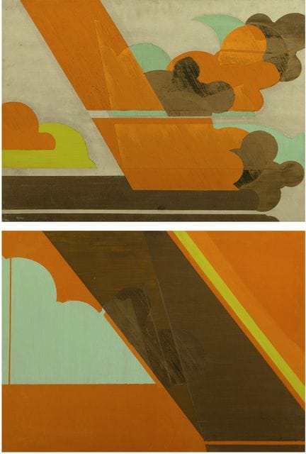 Tatiana Blass Untitled - Diptic oil on canvas 80 x