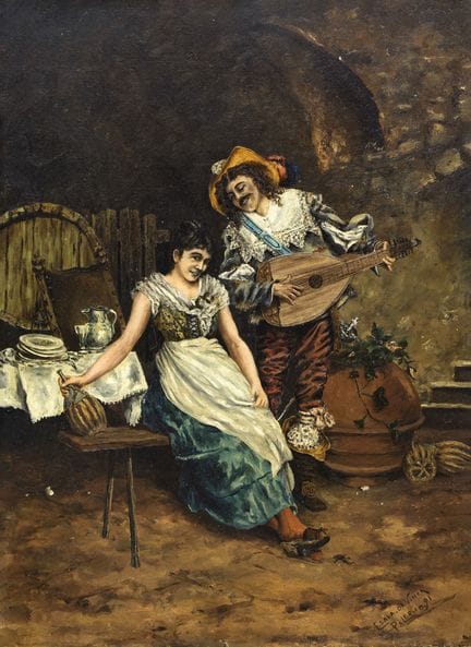 ÉCOLE SICILIENNE (XIXe/XXe)
(Actif à Palerme à la 