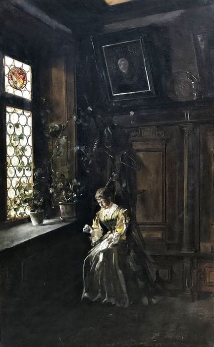 Artiste européen du XIXe siècle 
Huile sur toile 
