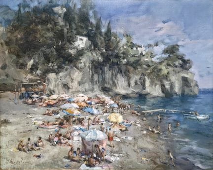 Ugo De Cesare (Naples, 1950)
Huile sur toile 
Baig
