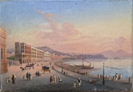Girolamo Gianni  (Naples, 1837-1895)
Naples vue de