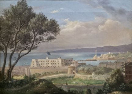 Artiste du XIXe siècle 
Vue du Castelletto, Gênes
