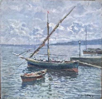 Attilio Pratella (Lugo, 1856 – Naples, 1949)
Huile