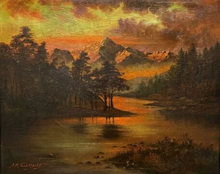 J P GANGOOLY (1876 - 1953)
 Untitled (Himalayan Va