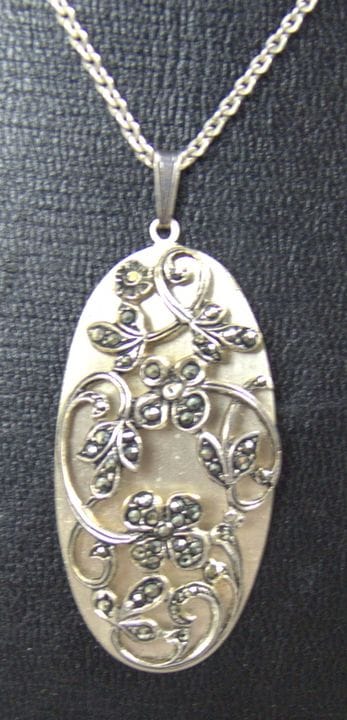 835 silver chain, length approx. 40 cm.