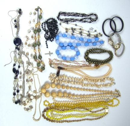 Lot of costume jewelry from a liquidation sale.