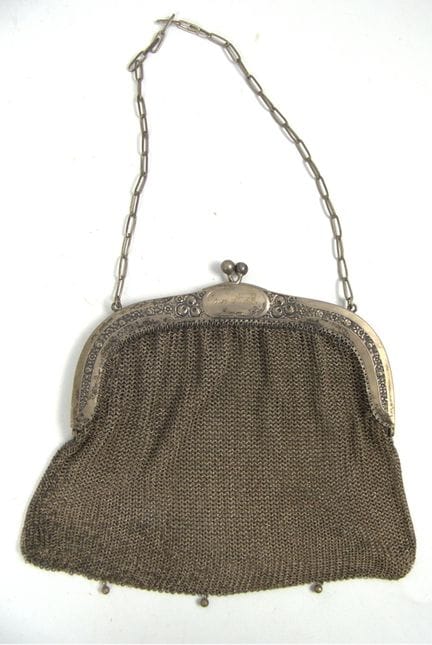 Borsa da sera in stile Art Nouveau, alpaca, color 