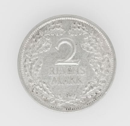 República de Weimar, 1925 A, 2 Reichsmark: moneda 