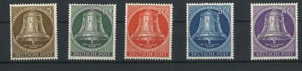 Berlín, 1953. N.º de serie 101-105, sin usar.