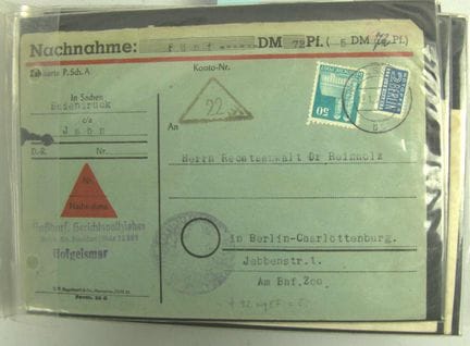 Álbum de cartas de la ocupación aliada, RFA / RDA.