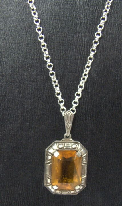 Necklace, 925 sterling silver, with a pendant made