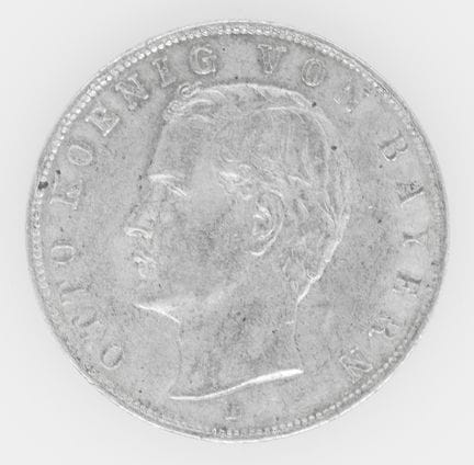 Imperio Alemán de Baviera, 1913, D, 3 marcos — Mon