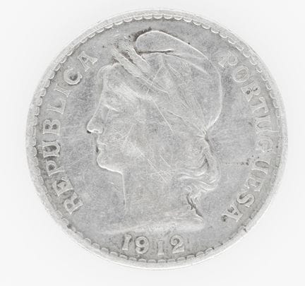 Portugal 1912, 50 céntimos - Moneda de plata. KM 5