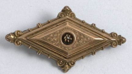 Biedermeier brooch. Length: approx. 5 cm