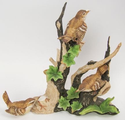 Set of figurines made of unglazed bisque porcelain