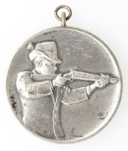 Medalla de tirador de 1959, plata 835 con punzón. 