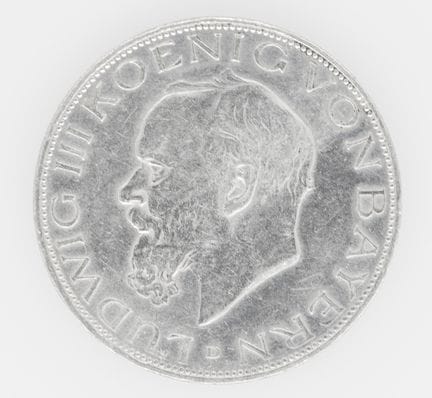 Imperio Alemán de Baviera, 1914, D, 3 marcos — Mon