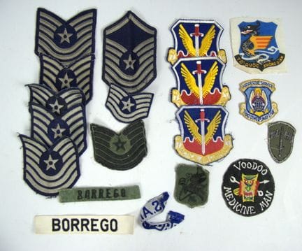 Lot of patches, mostly from the U.S. 18 pieces in 