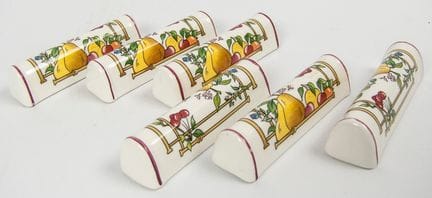 Porcelain knife rests from the “Mon Jardin” series