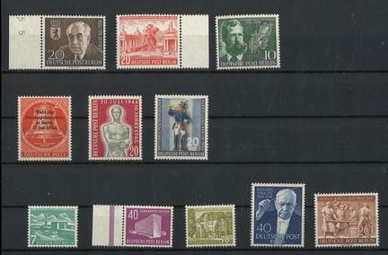 Berlín, 1954. N.º de serie 115-125, sin usar.