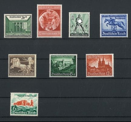 Imperio Alemán, 1940. N.º de serie 743-750, sin us
