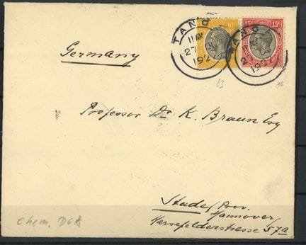 Carta de las colonias británicas, anteriormente DO