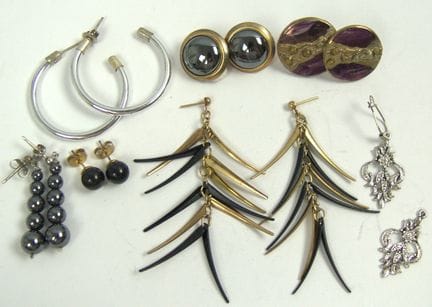 Small lot of earrings from a liquidation sale.