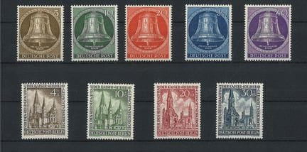 Berlín, 1953. N.º de serie 101-109, sin usar.
