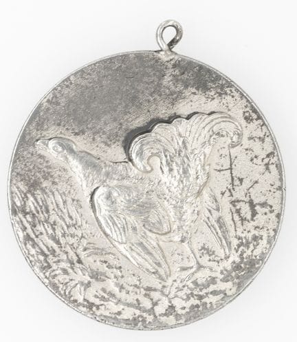 Medalla de tiradores de 1964, plata 800 punzonada.