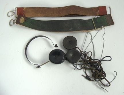 Vintage Hegra and Telefunken headset headphones an