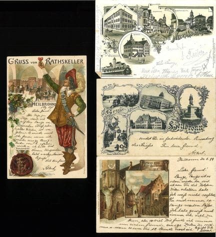 Lot Gruss aus Karten Heilbronn und Neckarsulm, all