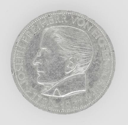 RFA, 1957, J, 5 DM — Moneda de plata «Barón von Ei