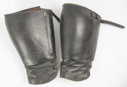Pair of "Sturm" Leather Gaiters by D.R.G.M.