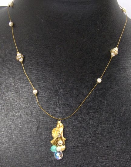 Unique costume jewelry necklace.