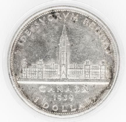 Canadá, 1939, 1 dólar — Moneda de plata «Jorge VI»