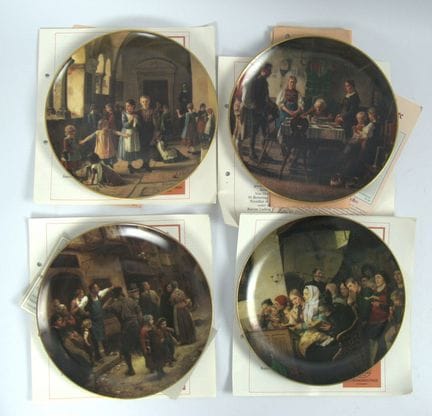 Juego de platos de Lot, procedentes de una liquida