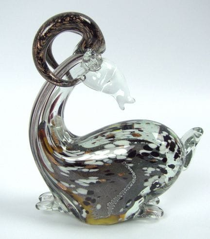 Figurine en verre « Capricorne », de style Murano,