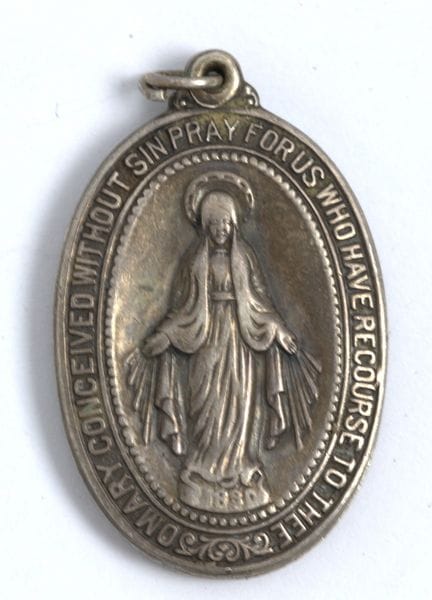 Médaille miraculeuse en argent sterling.