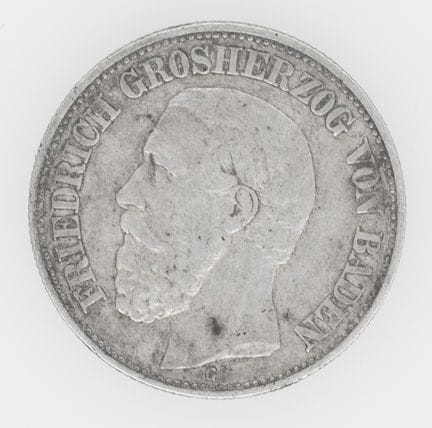 Imperio Alemán de Baden, 1901, G, 2 marcos — moned