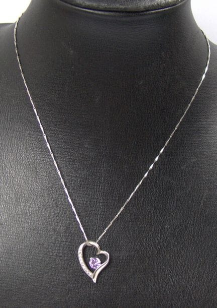 Necklace with pendant, 925 silver.