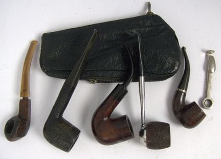 Lot of tobacco pipes from a liquidation sale, incl