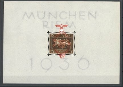 Imperio Alemán, 1937. Bloque 10, sin usar.